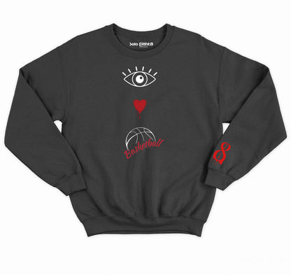 Eye. Love. Basketball. Crewneck