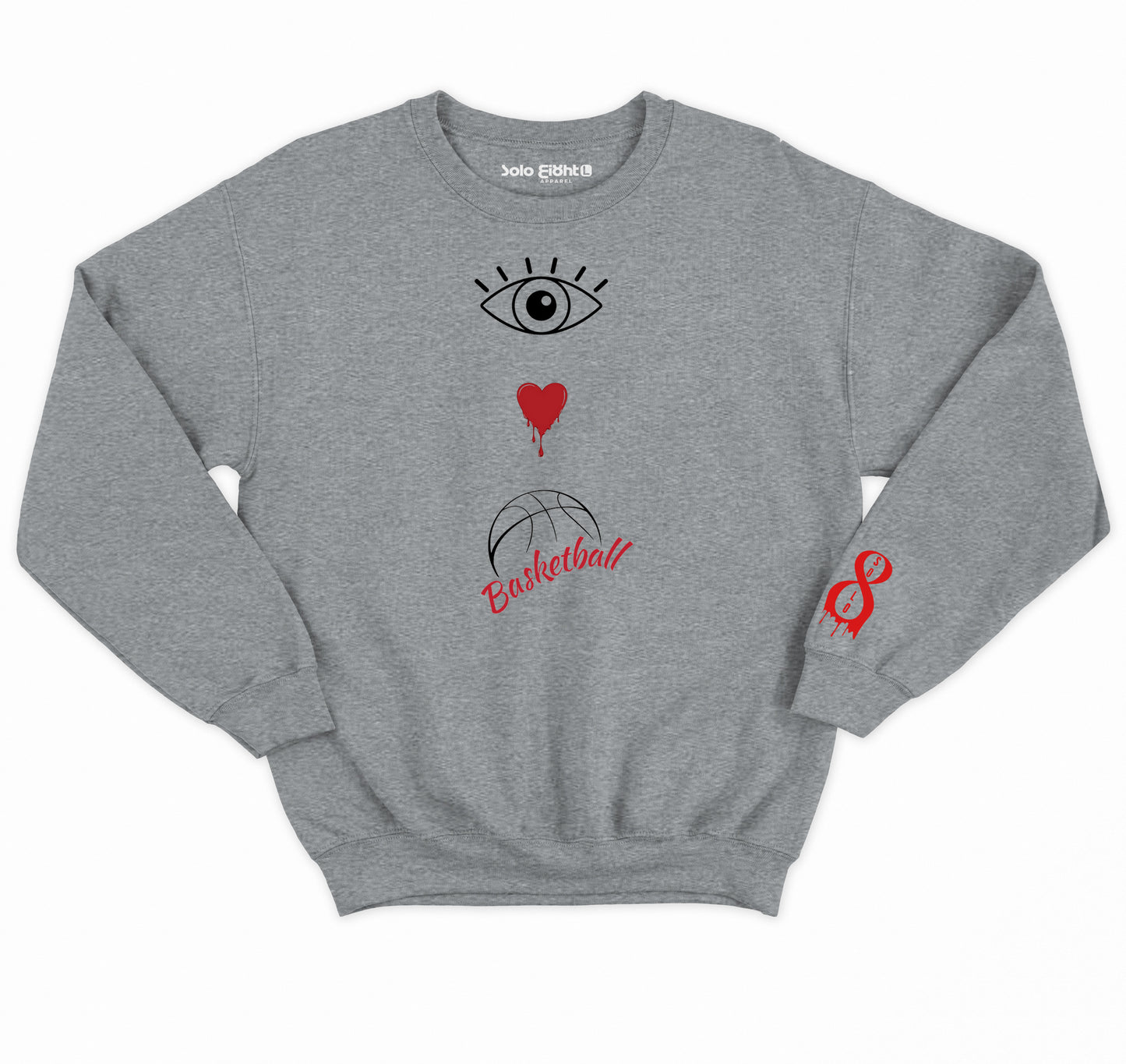 Eye. Love. Basketball. Crewneck